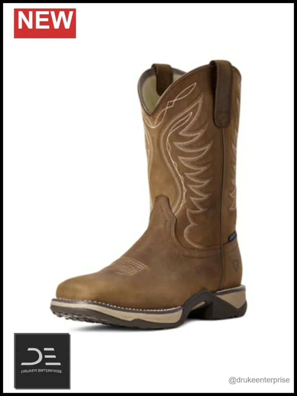 Ariat Women's Anthem Waterproof Western Boots Mid Calf Cowgirl Boots
